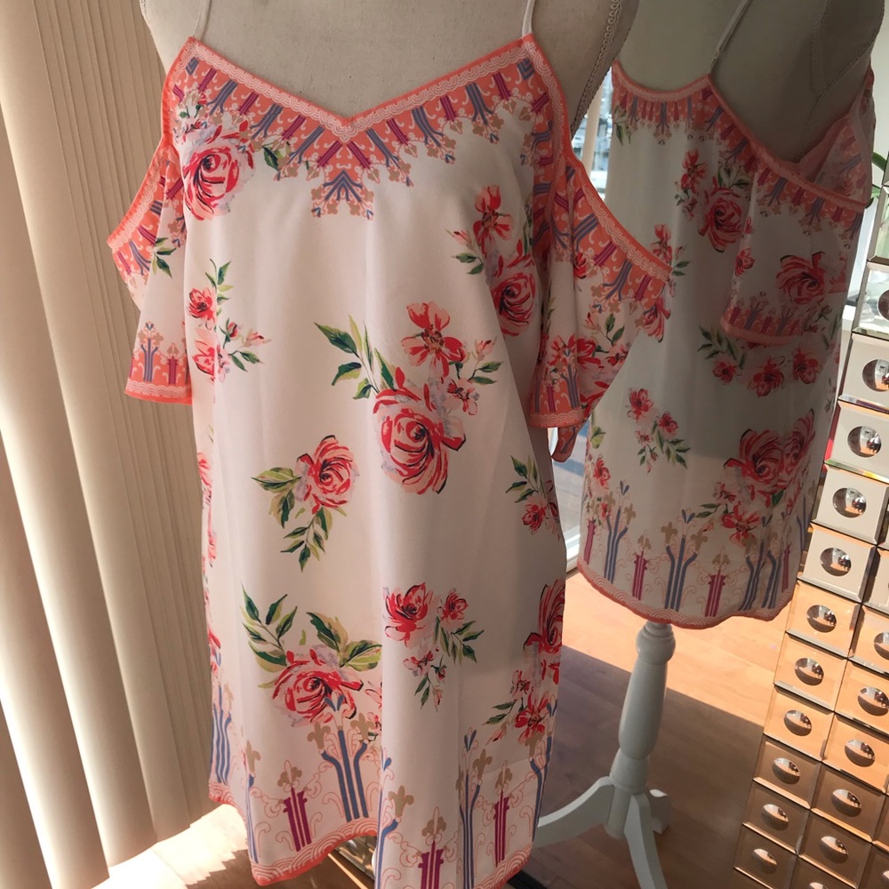 White floral dress Size Small